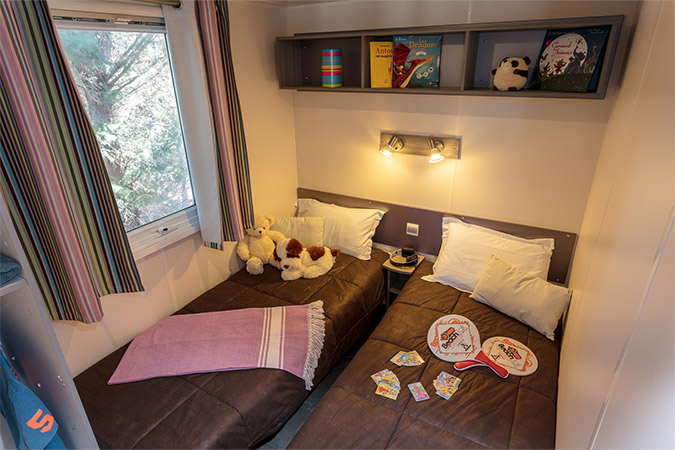 chambre pour les enfants en mobil-home