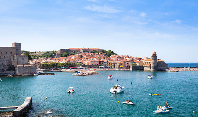 Collioure vue de la mer