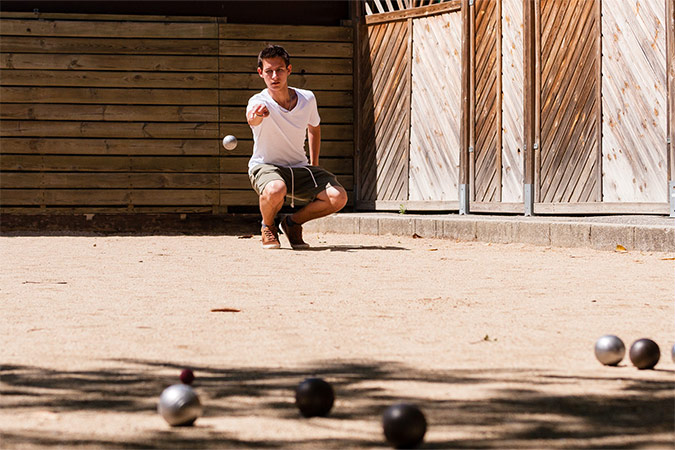 activité pétanque sur le boulodrome