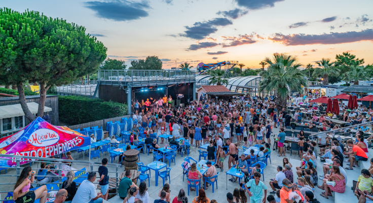 soirée camping le soleil de la méditerranée